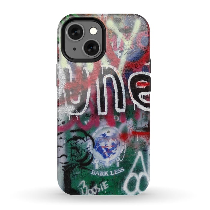 iPhone 13 mini StrongFit Graffiti Grunge Wall Art by Andrea Haase