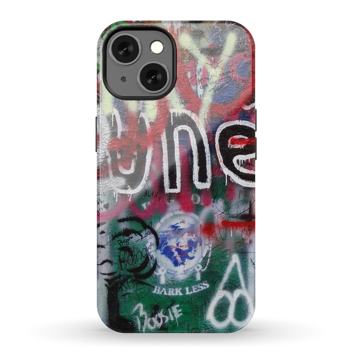 iPhone 13 StrongFit Graffiti Grunge Wall Art by Andrea Haase