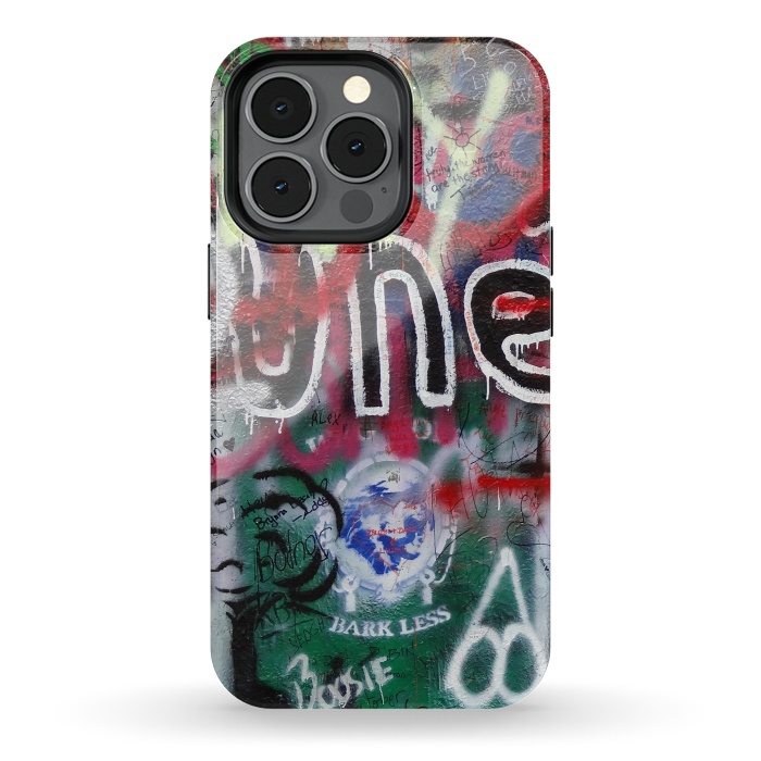 iPhone 13 pro StrongFit Graffiti Grunge Wall Art by Andrea Haase