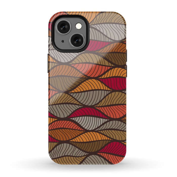 iPhone 13 mini StrongFit Sea of Autumn Leaves by Majoih