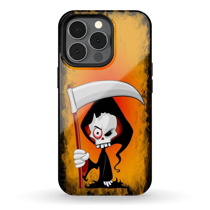 iPhone 13 pro StrongFit Grim Reaper Creepy Cartoon Character  by BluedarkArt