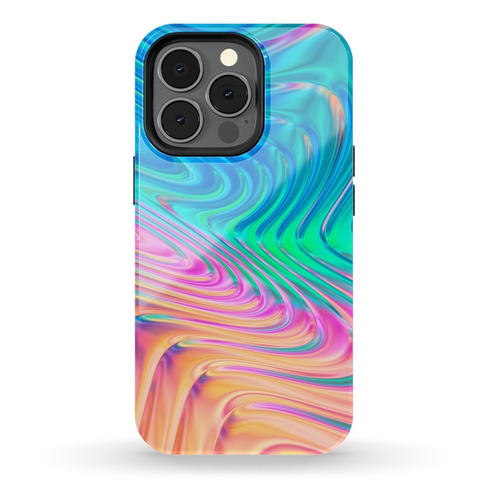 iPhone 13 pro StrongFit Abstract Vivid Waves by Art Design Works