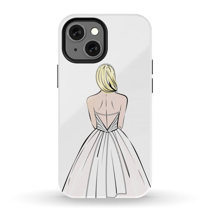 iPhone 13 mini StrongFit Elegant bride illustration by Martina