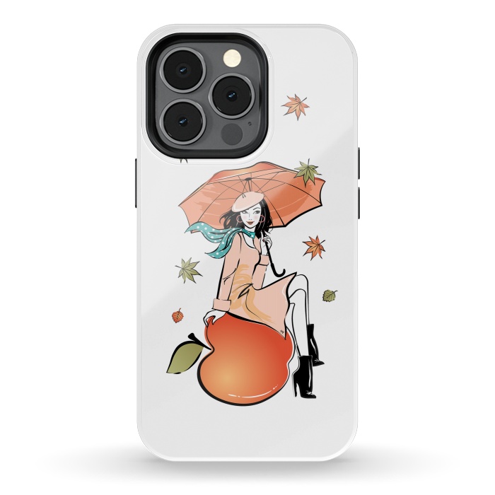 iPhone 13 pro StrongFit Autumn Girl by Martina