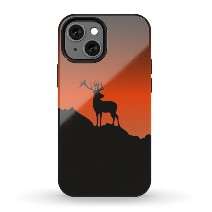 iPhone 13 mini StrongFit Deer Calling by Creativeaxle
