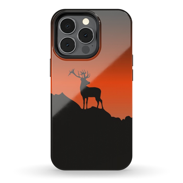 iPhone 13 pro StrongFit Deer Calling by Creativeaxle