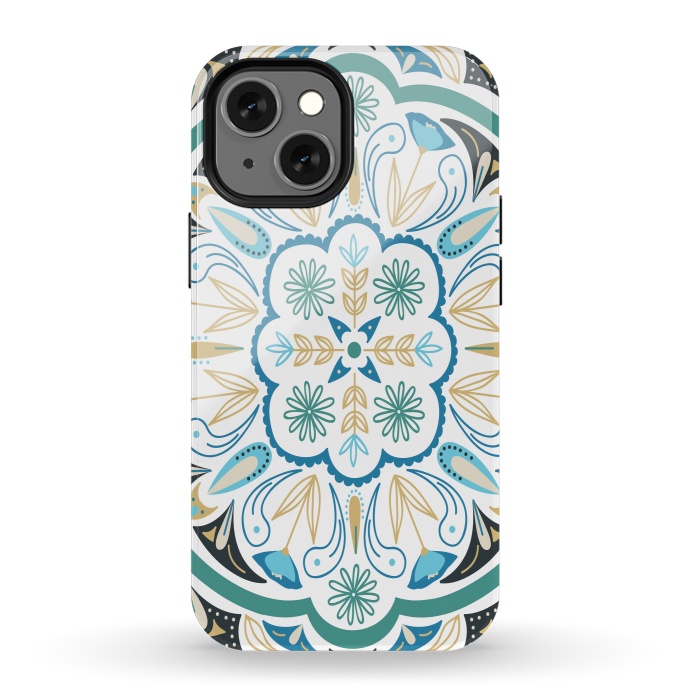 iPhone 13 mini StrongFit Boho Medallion by TracyLucy Designs
