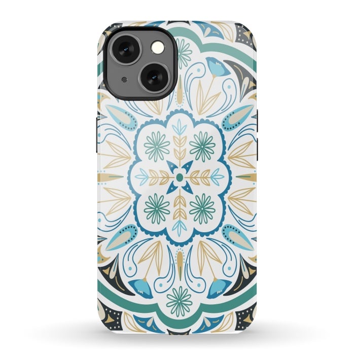 iPhone 13 StrongFit Boho Medallion by TracyLucy Designs