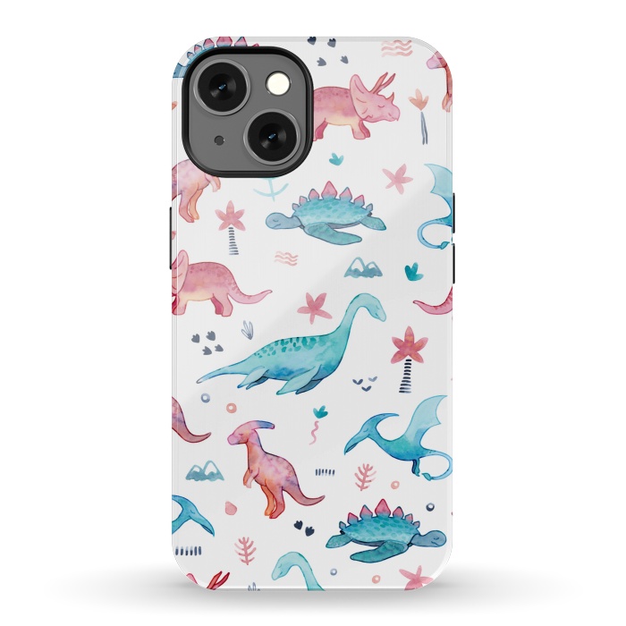 iPhone 13 StrongFit Dinosaurs Love by gingerlique