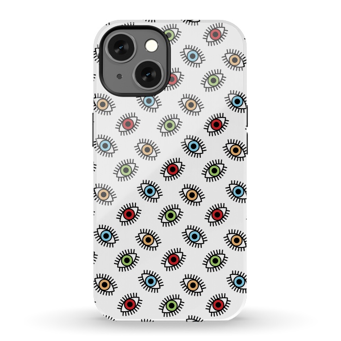 iPhone 13 StrongFit Eyes pattern by Laura Nagel