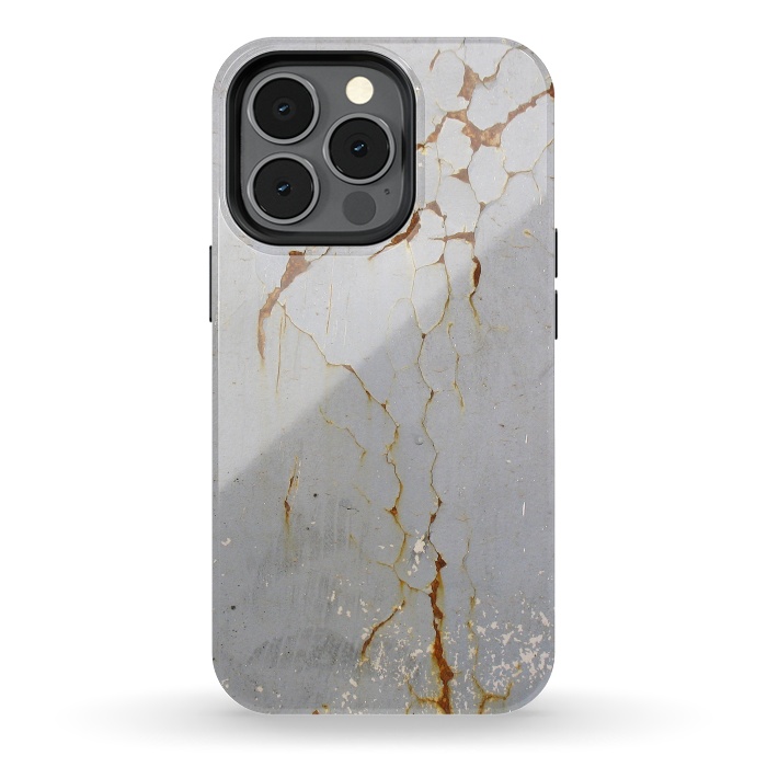 iPhone 13 pro StrongFit Rust Cracks On Metal Surface by Andrea Haase