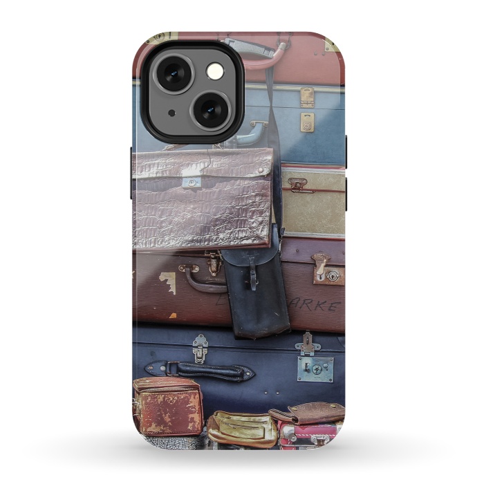 iPhone 13 mini StrongFit Collection Of Old Suitcase by Andrea Haase