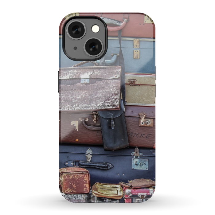 iPhone 13 StrongFit Collection Of Old Suitcase by Andrea Haase