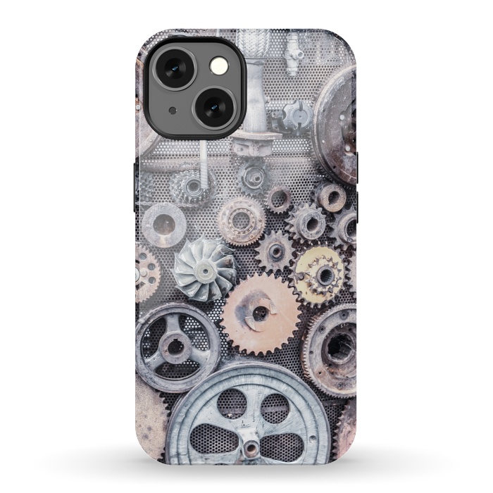 iPhone 13 StrongFit Vintage Steampunk Gear by Andrea Haase