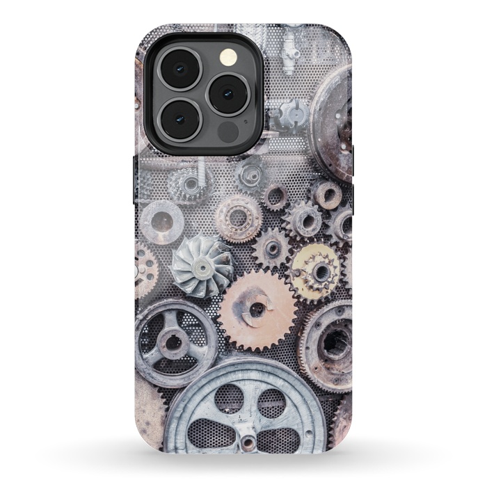 iPhone 13 pro StrongFit Vintage Steampunk Gear by Andrea Haase