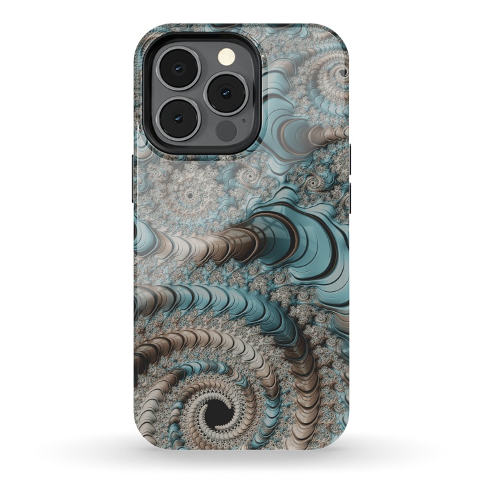 iPhone 13 pro StrongFit Fantastic Fractal Swirls by Andrea Haase