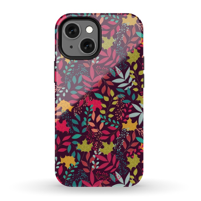 iPhone 13 mini StrongFit Autumn seamless pattern by Jelena Obradovic