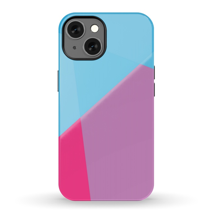 iPhone 13 StrongFit ABSTRACT PATTERN BLUE PINK by MALLIKA