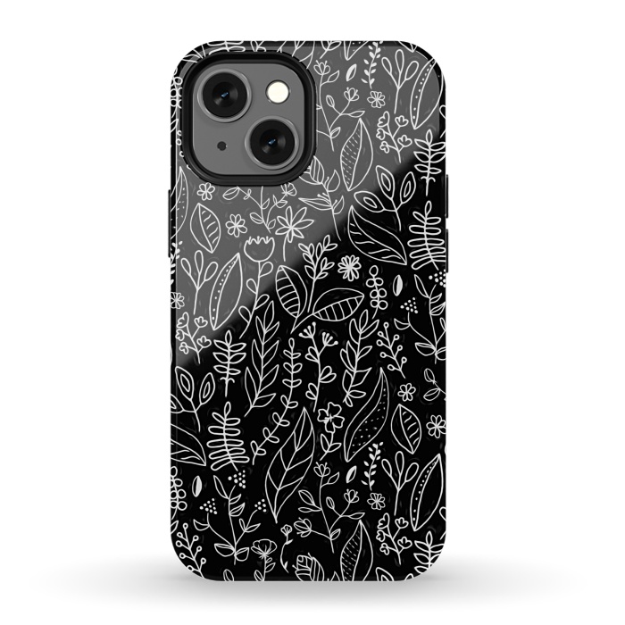 iPhone 13 mini StrongFit Licorice Nature Doodle  by Tigatiga