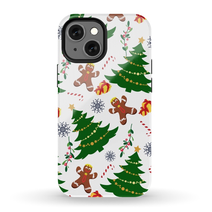 iPhone 13 mini StrongFit Holly Jolly Christmas by Allgirls Studio