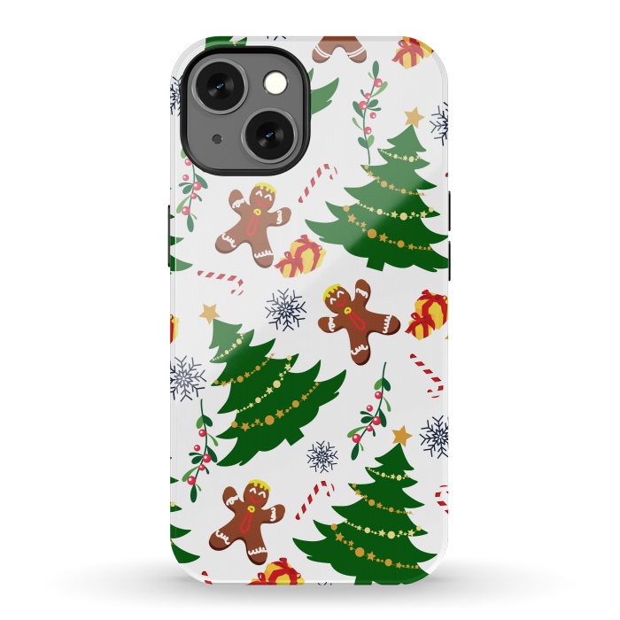 iPhone 13 StrongFit Holly Jolly Christmas by Allgirls Studio