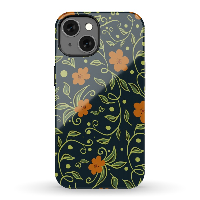 iPhone 13 StrongFit Elegant Floral by Allgirls Studio