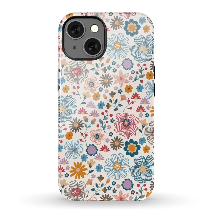 iPhone 13 StrongFit Winter Wild Bloom  by TracyLucy Designs