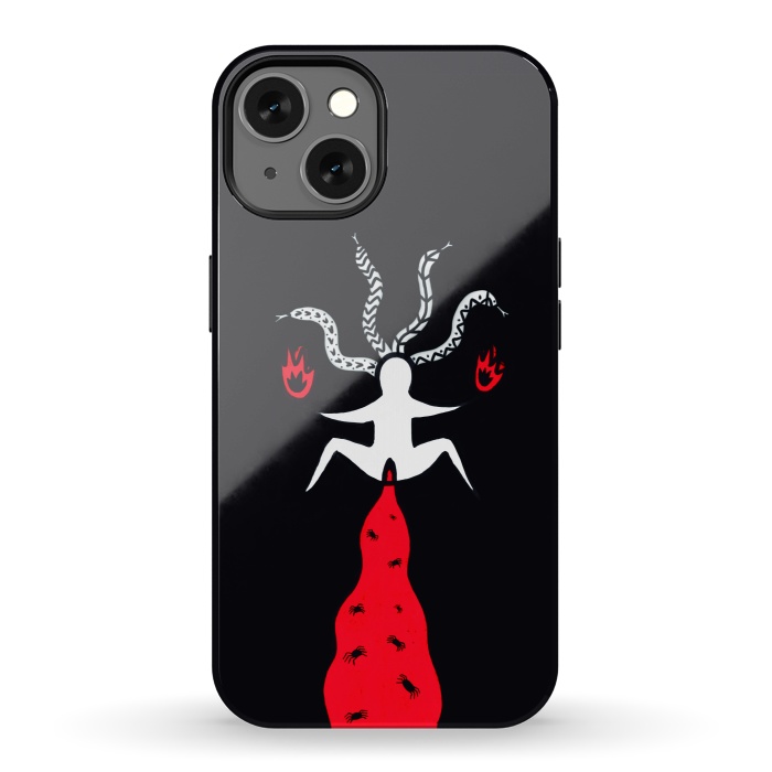 iPhone 13 StrongFit Witch Fire by Eva Fandiño