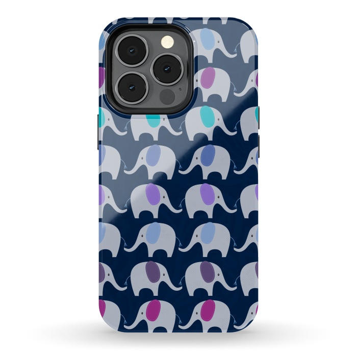 iPhone 13 pro StrongFit Marching Elephants by Noonday Design