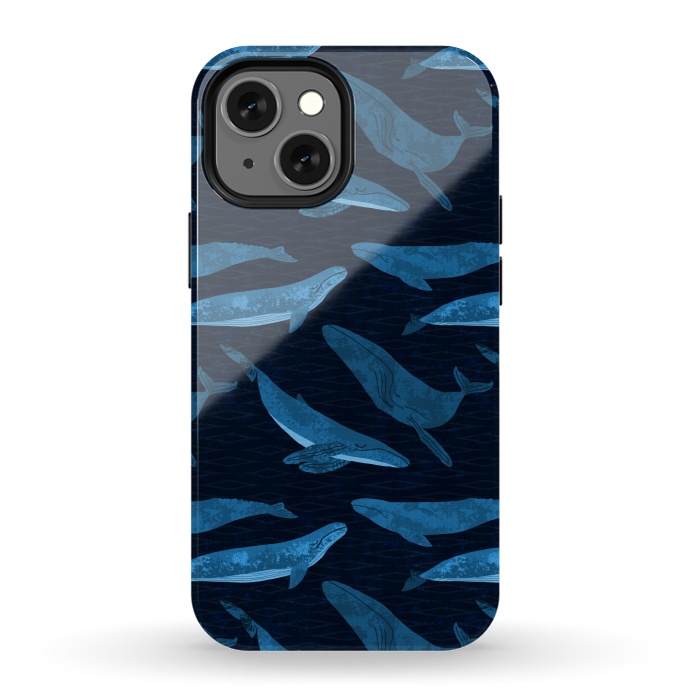 iPhone 13 mini StrongFit Whales in the Deep by Noonday Design