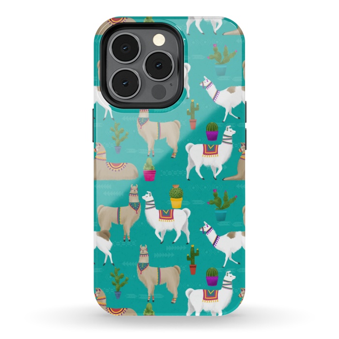 iPhone 13 pro StrongFit Llama Drama by Noonday Design