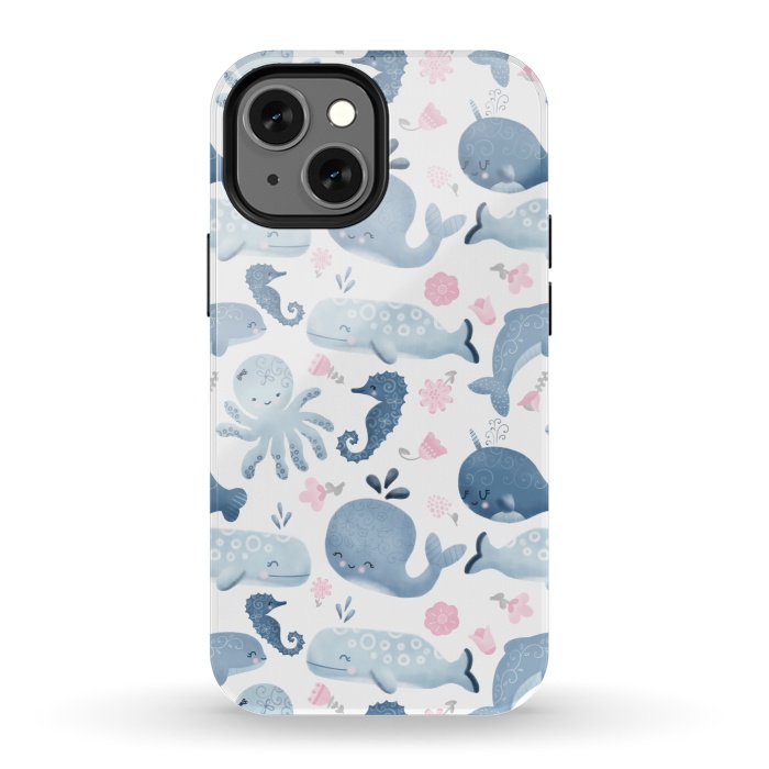 iPhone 13 mini StrongFit Ocean Friends by Noonday Design