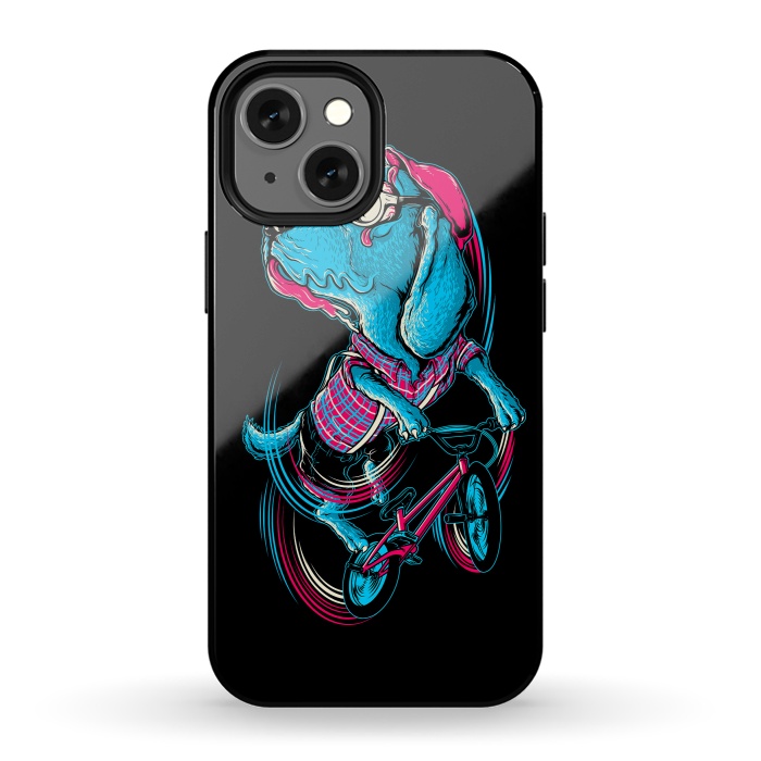 iPhone 13 mini StrongFit Dog Biker by Afif Quilimo