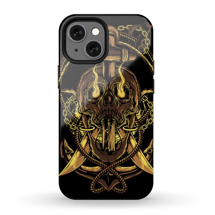iPhone 13 mini StrongFit Death Pirate by Afif Quilimo