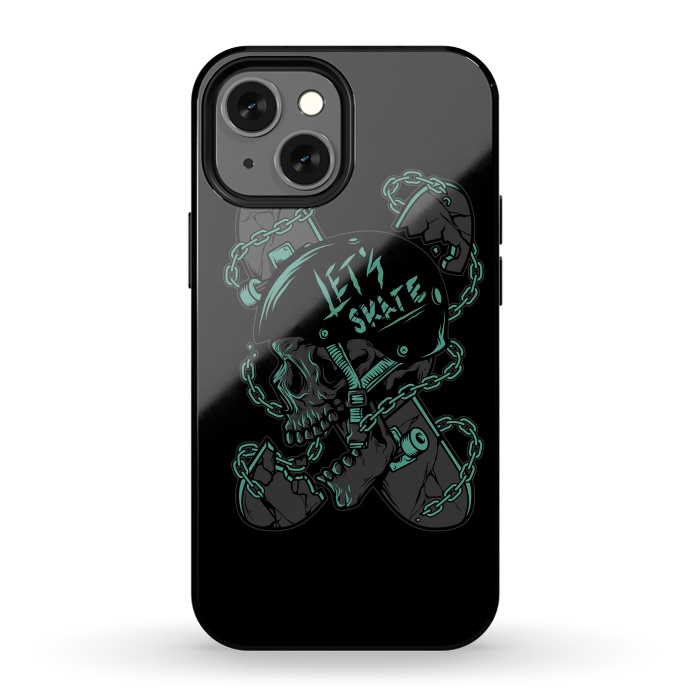 iPhone 13 mini StrongFit Skullboarder by Afif Quilimo