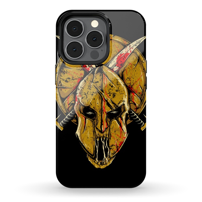 iPhone 13 pro StrongFit Skull Sparta by Afif Quilimo