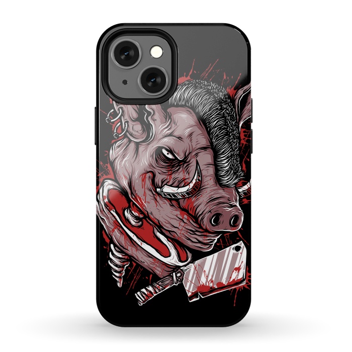 iPhone 13 mini StrongFit Pig Saw by Afif Quilimo