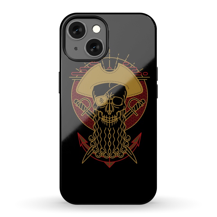 iPhone 13 StrongFit Skull Pirate by Afif Quilimo