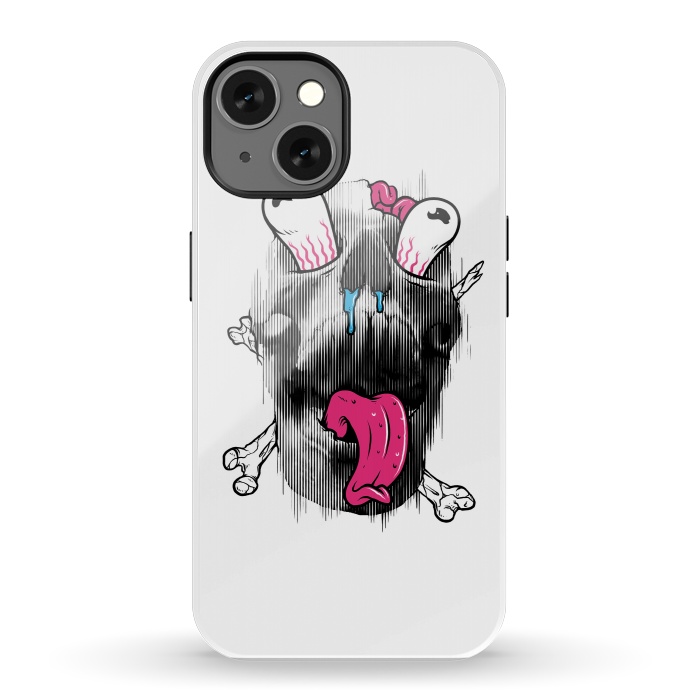 iPhone 13 StrongFit Scary Skull by Afif Quilimo