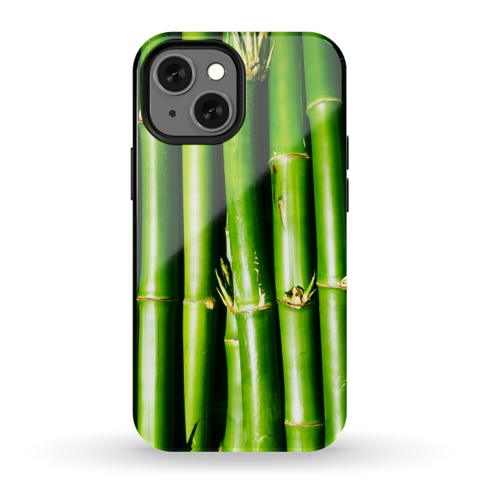 iPhone 13 mini StrongFit Bamboo Zen Green Nature by BluedarkArt