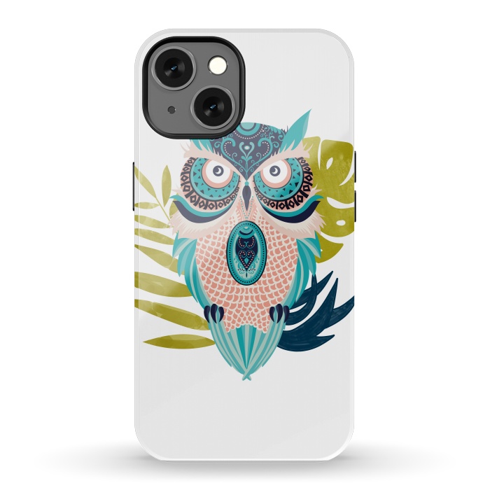 iPhone 13 StrongFit Moon Eyed Owl by Uma Prabhakar Gokhale