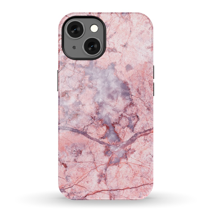 iPhone 13 StrongFit Pink Marble by Art Design Works
