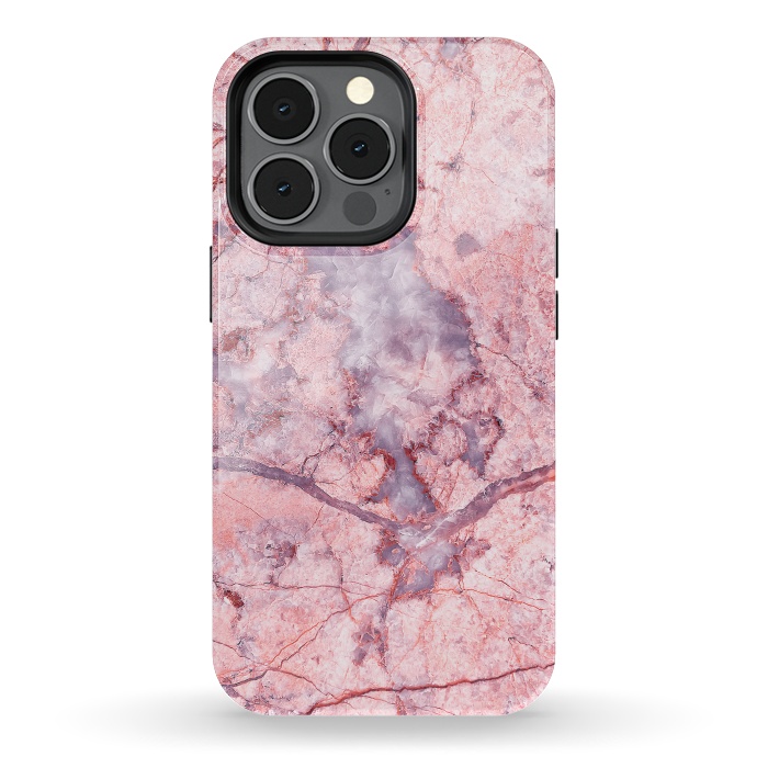 iPhone 13 pro StrongFit Pink Marble by Art Design Works