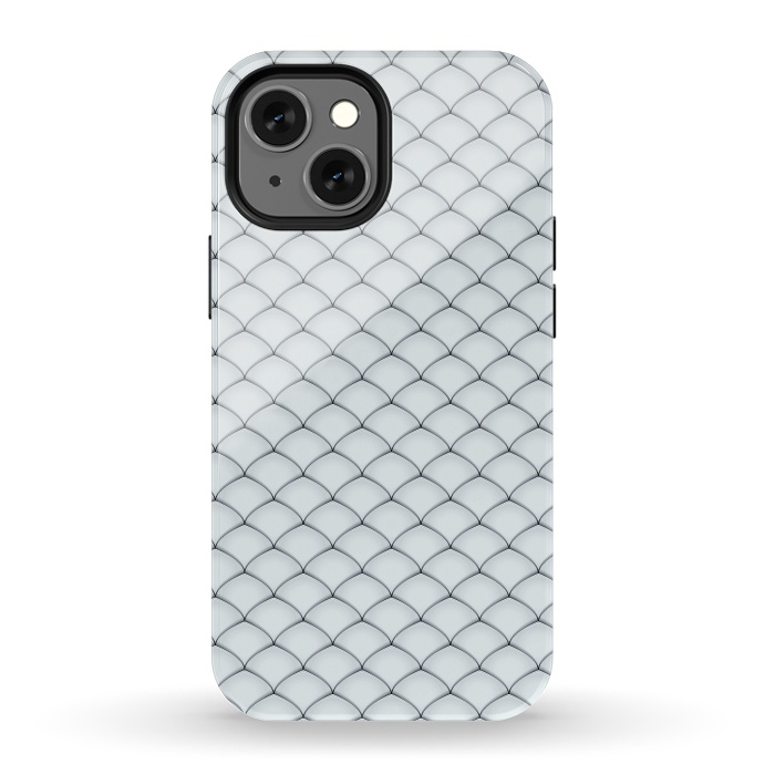 iPhone 13 mini StrongFit Fish Scale Pattern by Art Design Works