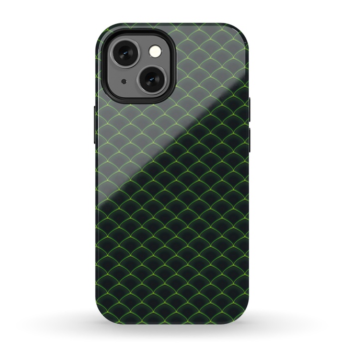 iPhone 13 mini StrongFit Reptile Scales Pattern by Art Design Works