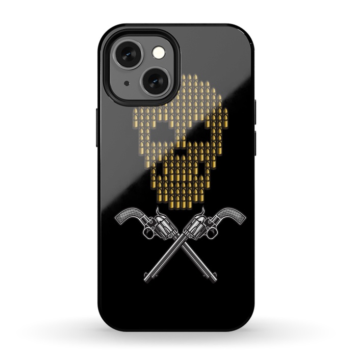iPhone 13 mini StrongFit Skull Bullets by Afif Quilimo