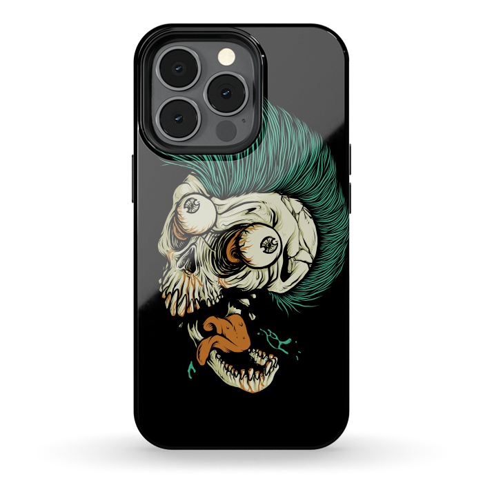 iPhone 13 pro StrongFit Skull Punk Style by Afif Quilimo