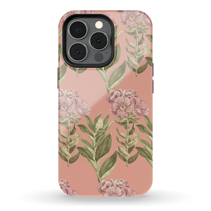 iPhone 13 pro StrongFit Blush Pink Flowers by Zala Farah