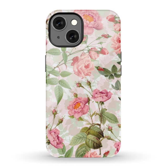 iPhone 13 StrongFit Cute Vintage Roses by  Utart