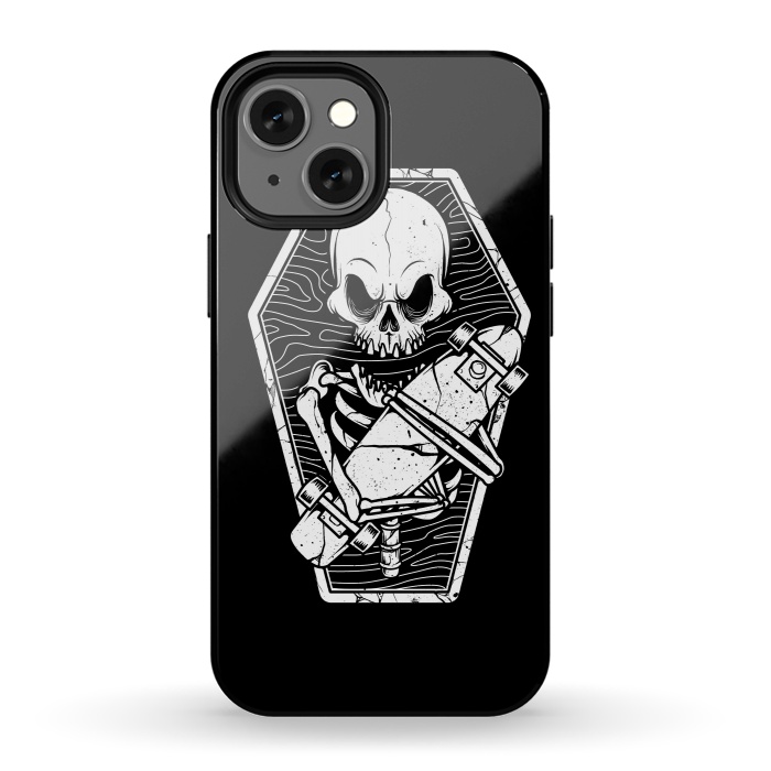 iPhone 13 mini StrongFit Skull Until the End by Afif Quilimo